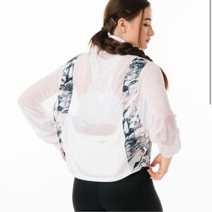 White Marble Mesh Jacket